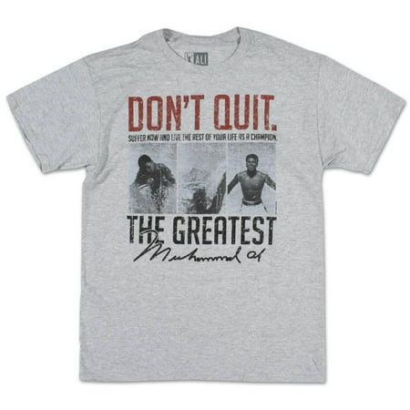 Muhammad Ali - Suffer Now Apparel T-Shirt - Grey (Muhammad Ali Best Punch)