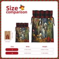 thumbnail image 3 of Honeii Sunflower Field Spotted Dog Print Small Burlap Bags,Christmas Drawstring Treat Bags Gift Bags Reusable Candy Goodie Wrapping Bags for Holiday Party Favors Supplies -Black, 3 of 8