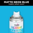 thumbnail image 3 of Tulip Color Shot Instant Fabric Spray Paint, 3 fl. Oz. Neon Blue, Quick Dry and Permanent, 3 of 7
