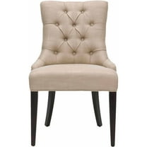 SAFAVIEH Amanda 19''H Traditional Glam Tufted Chair, Antique Gold