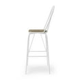 thumbnail image 4 of Furniture of America Sentra Modern Slat Back Bar Chairs - Set of 2, White, 4 of 7