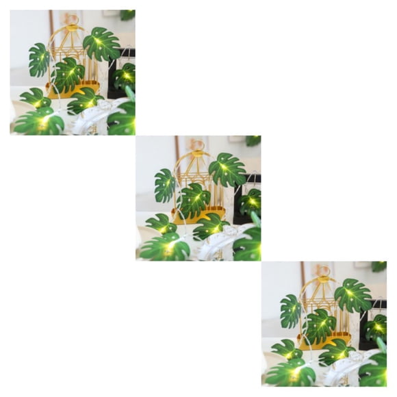 Advancent Guirnalda de luces LED - romántica con hojas de tortuga realistas Apariencia realista N.° 2 artificial 1,5 m 10 bombillas Type1 NO1