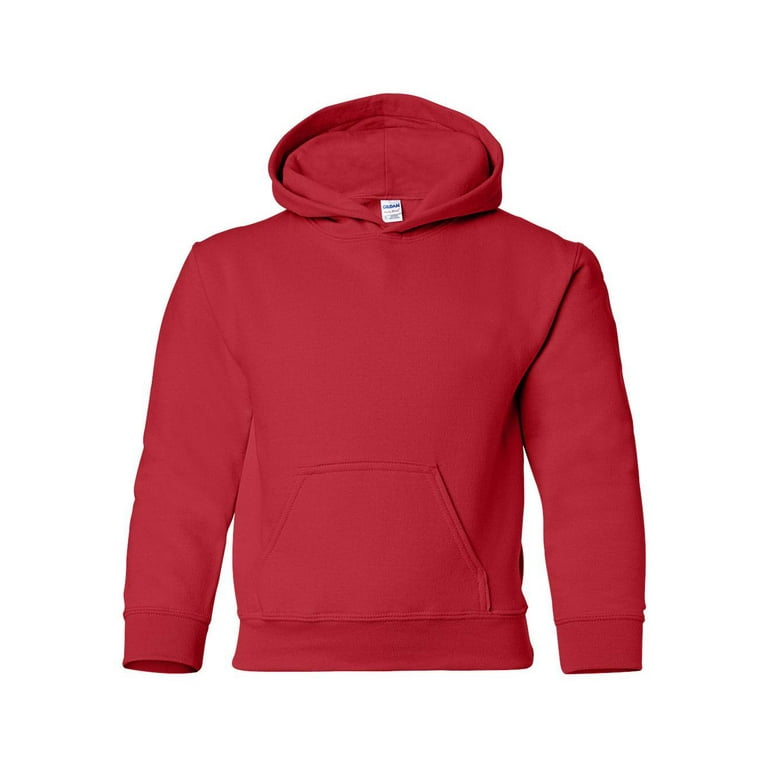 Gildan Heavy Blend Youth Hooded Sweatshirt 18500B Red Size XS Walmart