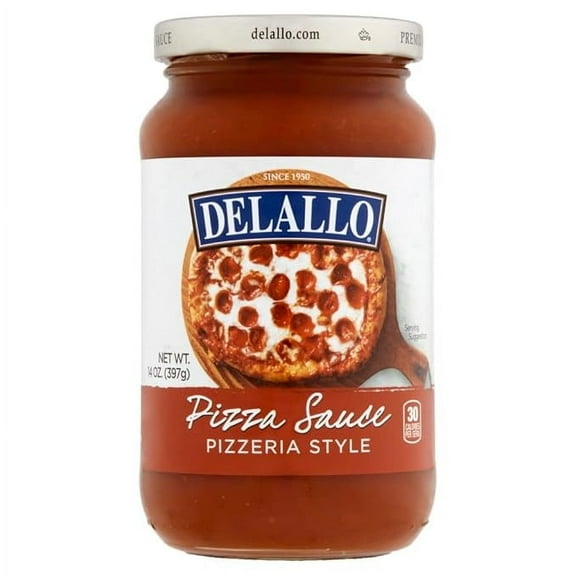 1x DeLallo Classic Pizzeria-Style Pizza Sauce, 14 Ounce Jar, Made with California Roma Tomatoes, Soy Free, Tree-Nut Free