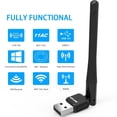 thumbnail image 2 of USB Wifi Lan Adapter AC600 Dual Band 5GHz/2.4GHz 802.11ac w/ Antenna Wireless Network Dongle Booster Lan Card with High Gain External Antenna for PC Laptop-Wavlink, 2 of 6