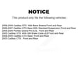 thumbnail image 2 of TEC Front Rear Ceramic Brake Pads Kit for Car Pontiac Grand Prix Cadillac CTS STS KTC-100480, 2 of 10
