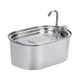 thumbnail image 3 of Fontaine d'Eau pour Animaux en Acier Inoxydable pour Chats 108 Mangeoire pour Chats pour Plusieurs Animaux, 3 of 10