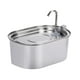 thumbnail image 3 of Bebedero Automático de Acero Inoxidable para Gatos, Dispensador de Agua para Mascotas, Bebedero Metálico de 3,2 L, Accesorio para Gatos., 3 of 9