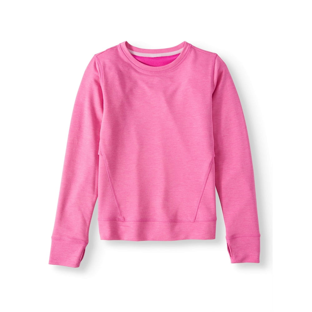 Athletic Works - Ruffled Back Pullover Sweatshirt (Little Girls & Big ...