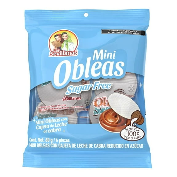 Mini Obleas Las Sevillanas con cajeta de leche de cabra 6 pzas