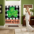 thumbnail image 6 of St Patrick’s Day Loads of Luck Shower Curtain St Patricks Bathroom Decorations Set with 12PCS Hooks 72x72 Inch, 6 of 6
