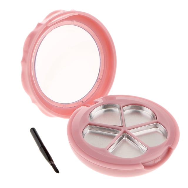 Empty de Sombr Ojos Maquilje Mejil Estuche de Viaje Cosmético Rojo - Rosado Sunnimix Contenedor de maquillaje en polvo