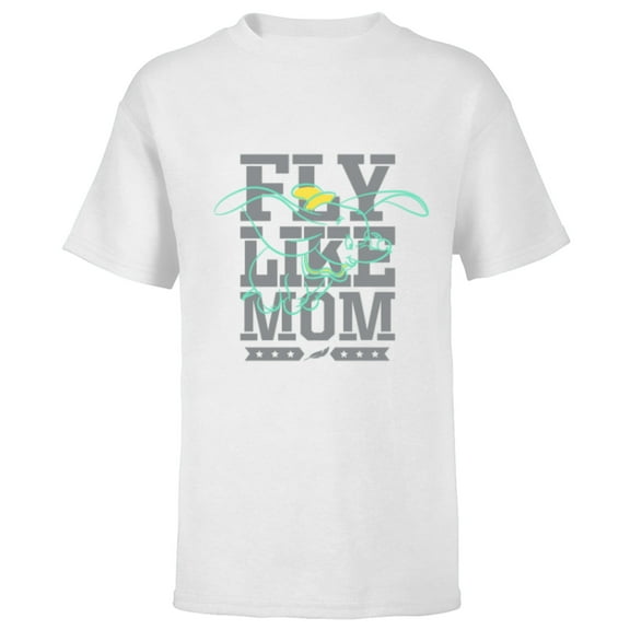 Disney Dumbo Fly Like Mom Mother's Day - Short Sleeve T-Shirt for Kids - Customized-White