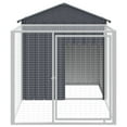thumbnail image 3 of vidaXL Chicken Cage with Run Anthracite 46.1"x320.1"x48.4" Galvanized Steel, 3 of 7