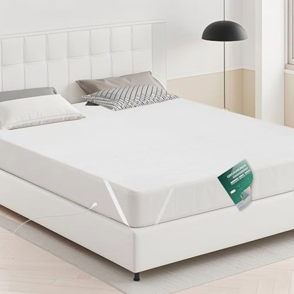 Grounding Sheet Queen Conductive Grounding Flat Sheet with 15ft Grounding Cord for Better Sleep 60x80in