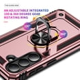thumbnail image 4 of Asuwish Compatible with Samsung Galaxy S26 Plus 5G Phone Case Tempered Glass Screen Protector Slim Magnetic Ring Holder Stand Hybrid Protective Cell Cover for S26Plus 26S S 26 26Plus Women Men Pink, 4 of 7
