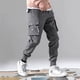 thumbnail image 1 of Pantalones Cargo para hombre, pantalón holgado de cintura elástica, informal, talla grande, L-3xl, primavera y verano, 1 of 4