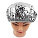 thumbnail image 5 of Gorro de ducha aislante térmico, gorro de pelo de papel de aluminio, impermeable, elástico, color plateado para mujer., 5 of 5