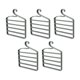 thumbnail image 3 of 5 Piezas Perchas para Pantalones Ahorro de Espacio, Percha para Guardarropa, Organizador de Armario Antideslizante de Múltiples Capas para Cinturones , Verde claro Macarena percha para pantalones, 3 of 8