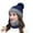 Navy, variant on Gray Wool Beanie Hat for Men Women Acrylic yarn Cuffed Thick Knitted Unisex Winter Hat Beanies Skull Cap One Size