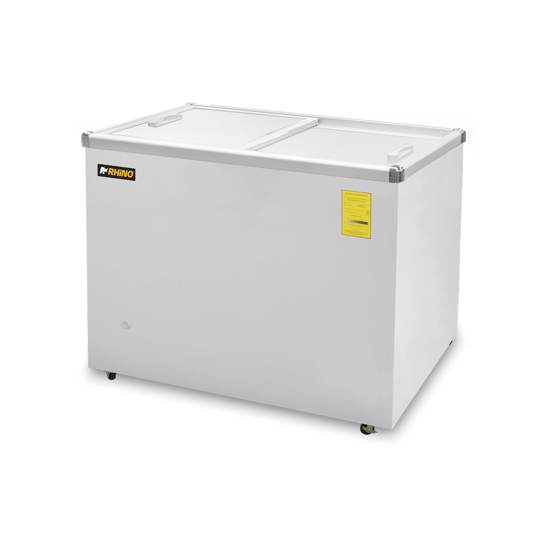 Congelador Tapa de Cristal Plano Rhino 161L, Funcion Dual Congelador/Refrigerador, Uso Comercial, CONGECRI-7P
