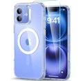 thumbnail image 1 of for iPhone 16 Pro Max Case, Compatible with MagSafe, Shockproof Military-Grade Protection, Magnetic Phone Case for iPhone 16 Pro Max, Classic Hybrid Case (HaloLock), Clear, 1 of 5