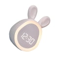thumbnail image 2 of Billuyoard Reloj despertador para niños, relojes digitales electrónicos de escritorio para niños, dormitorio, mesita de noche, sueño, entrenador, reloj, Decoración del hogar Blanco Billuyoard HA083351-01, 2 of 6