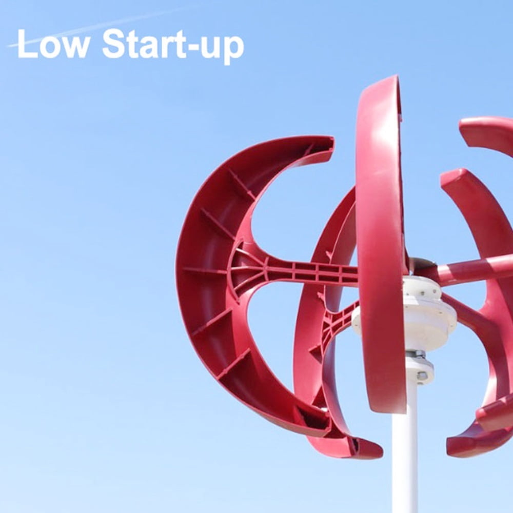 5000W Small Vertical Axis Wind Turbine Generator 5KW 12V 24V 48V With MPPT Low Noise Windmill For Home Farm Wind System ,Optimize Wind Energy Utilization