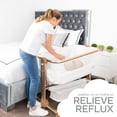 thumbnail image 4 of KoolerThings Baby Bassinet, Bedside Sleeper for Baby, Easy Folding Portable Crib with Storage Basket for Newborn, Bedside Bassinet, Comfy Mattress/Travel Bag Included (White and Gold) C21, 4 of 7