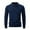 Navy, variant on Men's Knitted Sweater Casual Long Sleeve Lapel Business Pullover Tops Solid Color Work Blouse Trendy Clothes