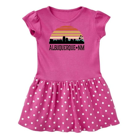 

Inktastic Albuquerque New Mexico Skyline Gift Toddler Girl Dress