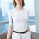 thumbnail image 1 of mfyjkho Tops Para Salir, Camisa De Malla Con Cuello Redondo De Color Liso Para Mujer Tops Para Hacer Ejercicio Para Mujer L, 1 of 6