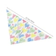 thumbnail image 6 of Easygdp Hand Drawn Colored Hearts Pet Scarf, Dog Triangle Scarf, Printing Dog Bib, Handkerchief Scarf for Small Medium Large Dogs Cats Pets, 6 of 9