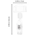 thumbnail image 4 of MasteelfCA 10pcs Plastic Price Tag Clips Mall Advertising Label Racks Simple Display Stand, 4 of 8