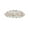 Clear / Rose gold plated, variant on Gorgeous Navy Blue Rhinestone Crystal Floral Hair Barrette Clip