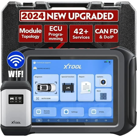 XTOOL D9S Pro Automotive Diagnostic Scan Tool[2024 New Upgraded], Bluetooth Bi Directional Auto Car Scanner, 42 Services