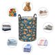 thumbnail image 4 of Balery Beach Dog Cesta de ropa redonda con asas, impermeable, independiente, para ropa, juguetes, dormitorio y familia-Medium, 4 of 6