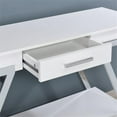 thumbnail image 5 of Furniture of America Becti Contemporary Wood 1-Drawer Sofa Table in White, 5 of 5