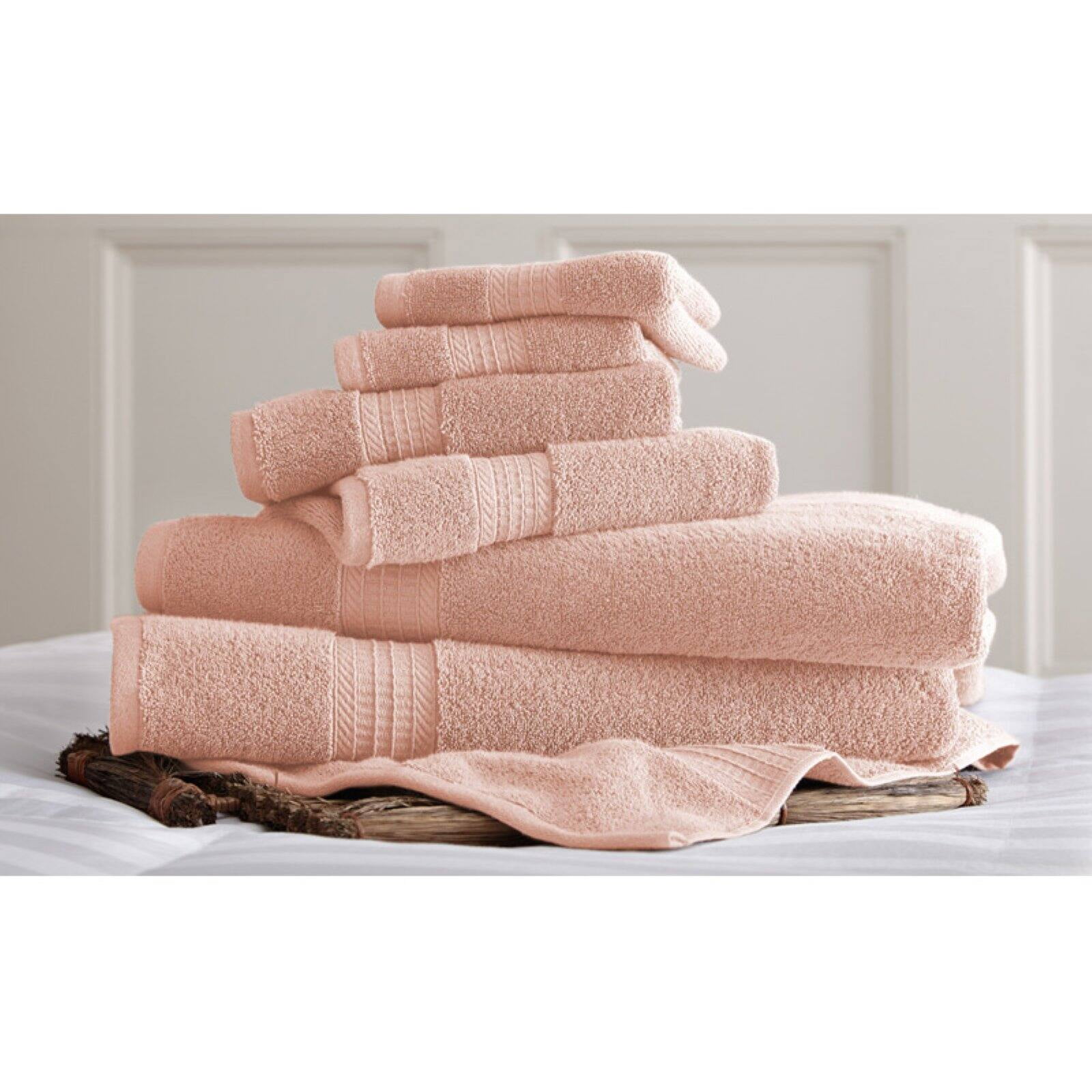 6 Piece Standard Luxury 100 Egyptian Cotton Towel Set