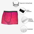 thumbnail image 3 of Pofeuu Light Purple Glitter Print Men’s Boxer Briefs, Moisture-Wicking Underwear, Regular,Trunk-X-Large, 3 of 5