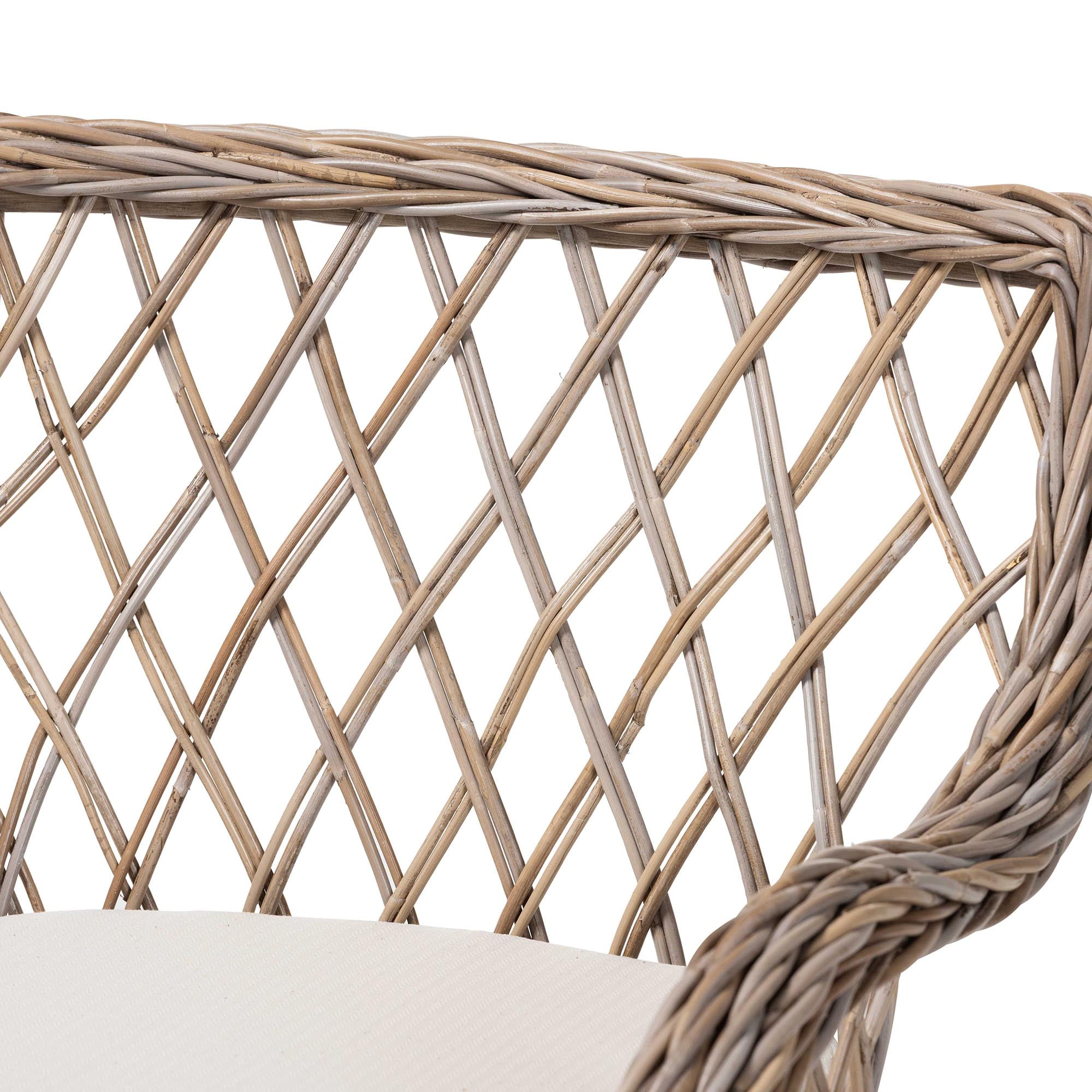 bali & pari Debra Boho Armchair, Kubu Grey