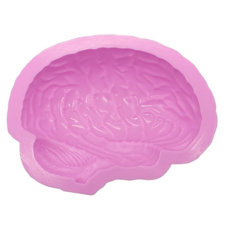 

Human Brain Shape Pan Baking Silicone Halloween Cake Mold Pudding Jello Dessert Bread Mold New