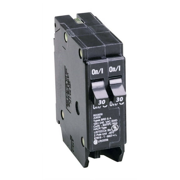 Eaton Cutler-Hammer 30/30 amps Tandem 2-Pole Circuit Breaker