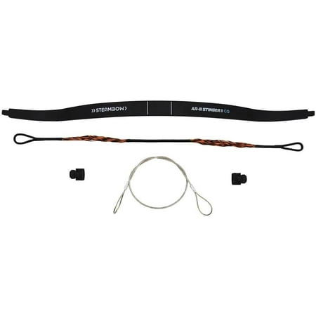 Black AR-6 Stinger II PRO Limb - 90 Lbs | Fiberglass and Carbon Fiber | Speed: 200 FPS 61 M/S Kinetic Energy: 14 Ft-Lbs | Includes String 2 Polymer Limb Tips Stringing Aid | 0000420