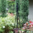 thumbnail image 6 of Border Concepts 72204 Wrought Iron Plant Pillar44; Black, 6 of 6