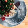 thumbnail image 6 of Ryvnso Christmas Tree Skirt Snowman in Winter Christmas Xmas Tree Skirts Ornament Home Decorations 35.4", 6 of 6