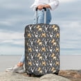 thumbnail image 3 of Lsque Bulldog And BONES Printed Luggage Cover, Travel Luggage Protector,Scratch and Dirt Resistant, Fits 18-32 Inch Luggage - X-Large, 3 of 9