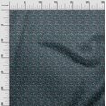 thumbnail image 3 of oneOone Polyester Spandex Dark Teal Blue Fabric Text Craft Projects Decor Fabric Printed By The Yard 56 Inch Wide, 3 of 5