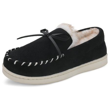

VONMAY Boys Girls Moccasins Slippers Memory Foam House Shoes Big Kids