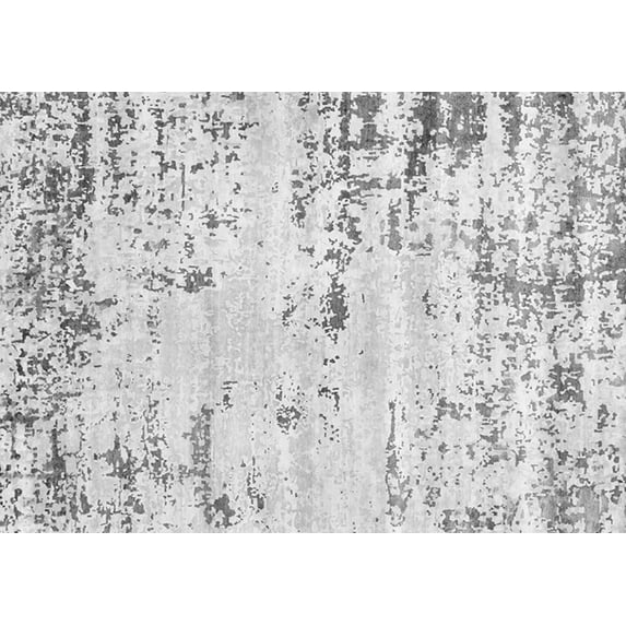 Ahgly Company Indoor Rectangle Oriental Gray Industrial Area Rugs, 5' x 7'